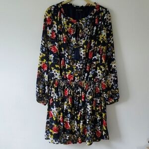Banana Republic floral long sleeve dress